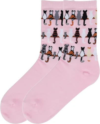 Vista 35 de K. Bell, calcetines retro varsity de lechuga para mujer Adultish (negro)