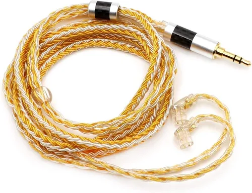 Vista 13 de Linsoul Tripowin Zonie - Cable IEM de 16 núcleos chapados en plata, cables mejorados para auriculares SPC de 1.25m para ZS10 PRO 2 AS10 PRO ZSN PRO
