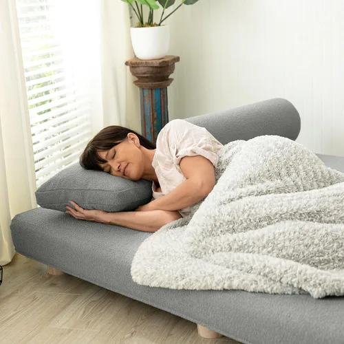 Vista 2 de Jaxx Avida Daybed - Tumbona plegable con colchón de espuma viscoelástica de primera calidad tamaño Queen - Fabricado en los Estados Unidos - Premium