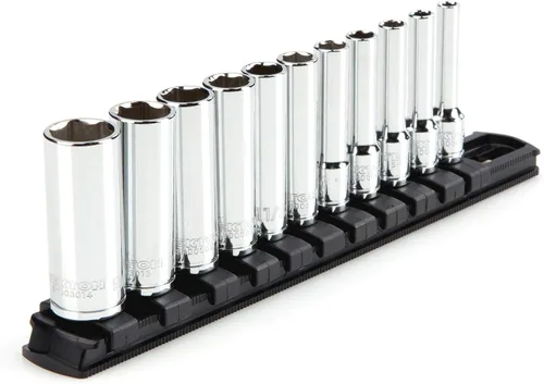 Vista 11 de TEKTON Juego de llaves de vaso de 6 puntos de 1/4 pulgadas, 11 piezas