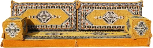 Vista 43 de arabicsofa Sofá de piso árabe Jalsa - Sofá tradicional hecho a mano para sala de estar