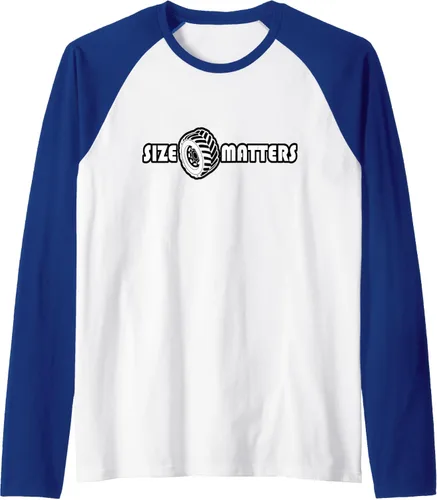 Vista 7 de Size Matters Shirt Tire Car Guy shirt Off Road Raglan Baseball Tee