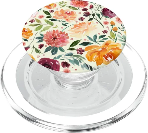 Vista 8 de Watercolor Flower Garden - PopSockets Grip y soporte para teléfonos y tabletas