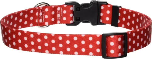 Vista 10 de Collar de diseño amarillo estándar para perro, pequeño, s, Marrón Lunares de Navidad