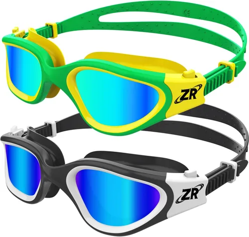 Vista 13 de ZIONOR Gafas de natación para niños, paquete de 2 gafas de natación polarizadas G1MINI para niñas/niños