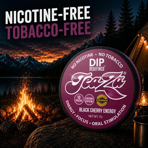 Vista 4 de TeaZA - Bolsas energéticas, sin humo, tabaco alternativo sin nicotina, sin tabaco y saludable para masticar tabaco, alternativa para masticar tiene