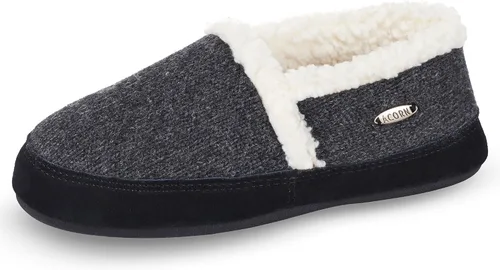 Vista 26 de Acorn - Pantuflas estilo mocasín para mujer Hojas marrones y rosadas