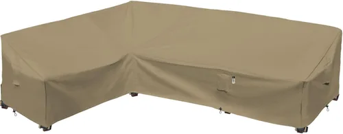 Vista 34 de Funda de Sofá Seccional de Servicio Pesado para Exteriores, Fundas Impermeables 600D para Sofá Seccional de Patio, Funda para Muebles de Jardín