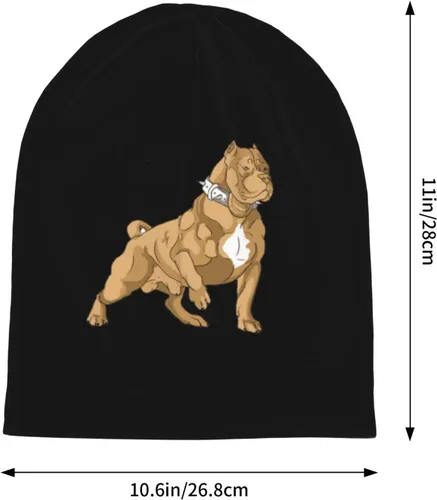 Vista 2 de American Bully - Gorro de punto para adulto, gorro de invierno cálido para hombre y mujer