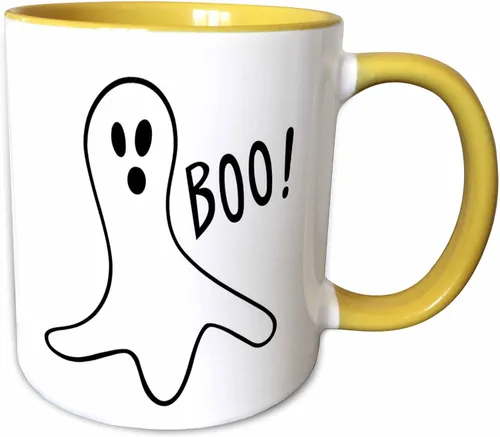 Vista 11 de 3dRose Patricia Sanders Creations - Halloween Boo Ghost - Tazas (mug_27865_4)