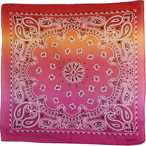 Vista 41 de Motique Accessories Bandana de algodón de 22 pulgadas con estampado cachemira
