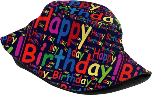 Vista 2 de It's My Birthday - Sombrero de pescador para exteriores, para hombres, mujeres, niños y niñas