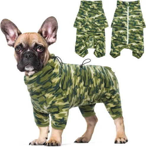 Vista 25 de ROZKITCH Abrigo térmico de invierno para perro, pijama de forro polar suave, resistente al viento, chaqueta cálida para clima frío, chaleco