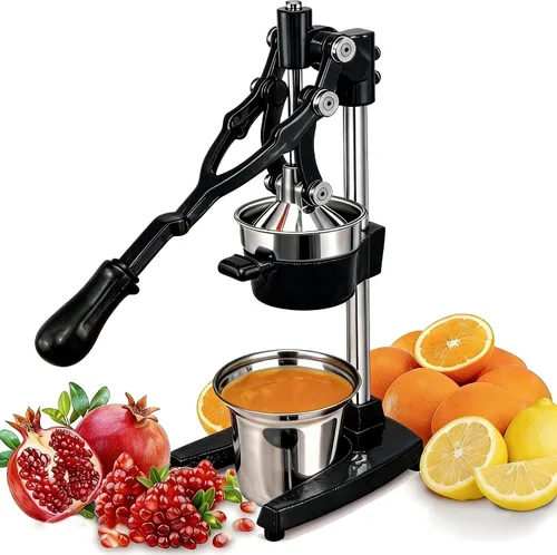 Vista 14 de Prensa Manual de Mano de Hierro Fundido Comercial de Servicio Pesado Naranja Cítricos Limón Lima Toronja Granada Exprimidor de Jugo de Fruta