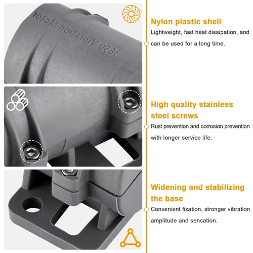 Vista 4 de JIAWANSHUN Motor de Vibración DC24V, Motor Rotativo de Tamiz de 3800RPM para Cama de Masaje, con Adaptador de Velocidad Ajustable y Control Remoto