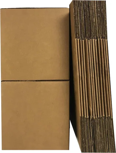 Vista 4 de Amazon Basics Cajas de cartón para mudanzas, paquete de 15, pequeñas, marrones, 16 x 10 x 10 pulgadas Para embalaje y envío