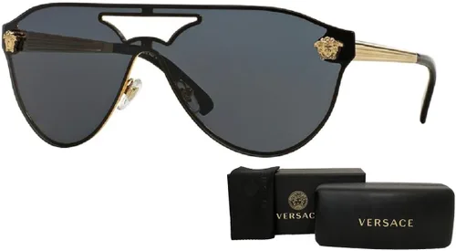 Vista 3 de Versace VE2161 Gafas de sol aviador para hombres para mujeres paquete con kit de cuidado de gafas de cortesía iWear de diseñador