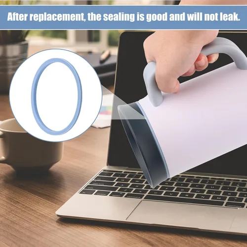 Vista 5 de 4 piezas de repuesto de junta para vaso Owala de 40 onzas, vaso de acero inoxidable de 40 onzas O Shaped Rubber Lid Seal Ring Water Bottle
