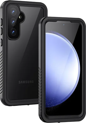 Vista 15 de Lanhiem Funda para Samsung Galaxy S24 FE, IP68 impermeable a prueba de polvo con protector de pantalla integrado, funda protectora de cuerpo Negro