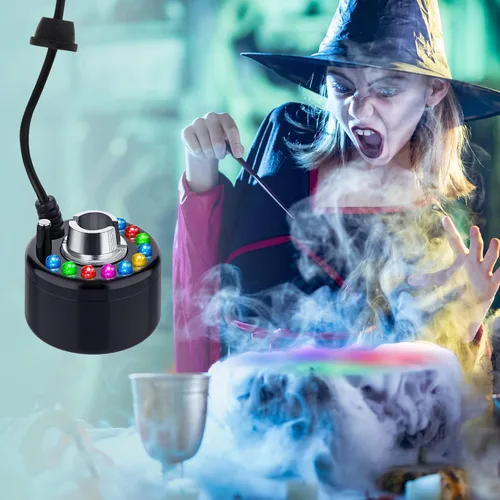 Vista 5 de Yaomiao 2 piezas de niebla de Halloween, pequeña máquina de niebla ultrasónica para fuente, nebulizador, agua, jardín, estanque, humidificador