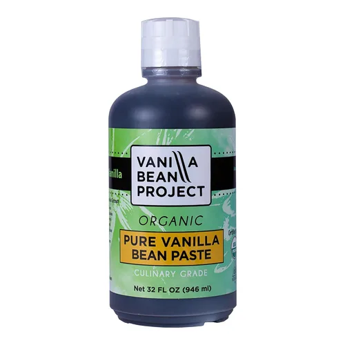 Vista 9 de Pasta orgánica de vainilla Necesidad de hornear Vainilla pura para cocinar Vanilla Bean Project 4 onzas