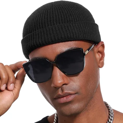 Vista 12 de vidsel Gorro de lana fina de pescador para hombres y mujeres, gorra de moda