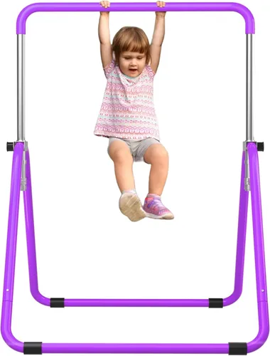 Vista 12 de WATBKHE Barra de gimnasia para niños, equipo de gimnasia para el hogar, altura ajustable, barra de entrenamiento de gimnasia, artículos de gimnasia