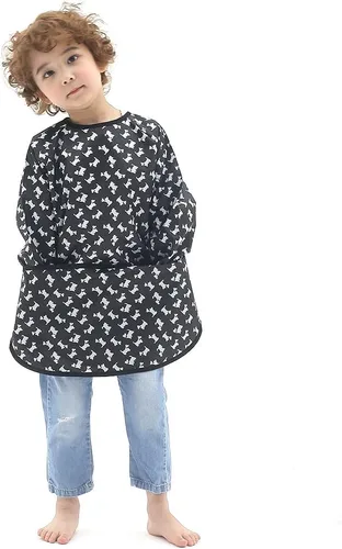 Vista 36 de Plie Kids Waterproof Art Smock – Long Sleeve Apron for Painting, Baking, Sensory Play (Ages 1–10)