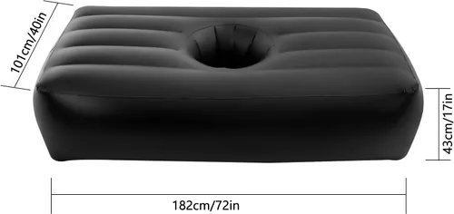 Vista 5 de BBL Cama plegable BBL almohada silla después de cirugía colchón inflable con agujero, cama inflable de PVC, bomba de aire eléctrica reutilizable