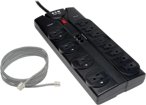 Vista 7 de Tripp Lite HDMI sobre kit para placas de pared extensoras dobles Cat5/Cat6, transmisor y receptor 2 12 enchufes + TEL Negro