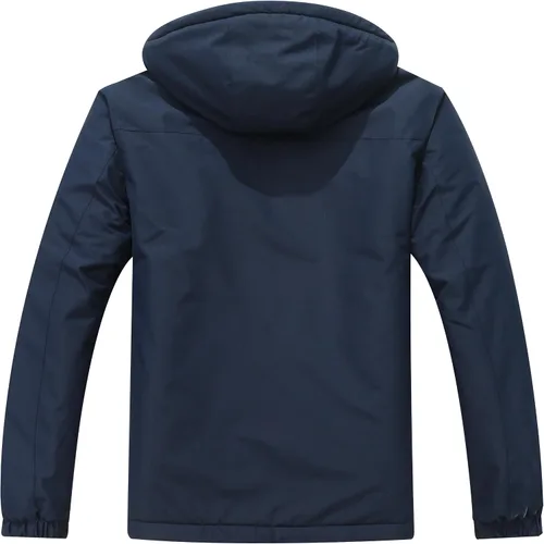 Vista 2 de Chaqueta de esquí impermeable y resistente al viento para hombre, abrigo de invierno con múltiples bolsillos, adecuada para el exterior