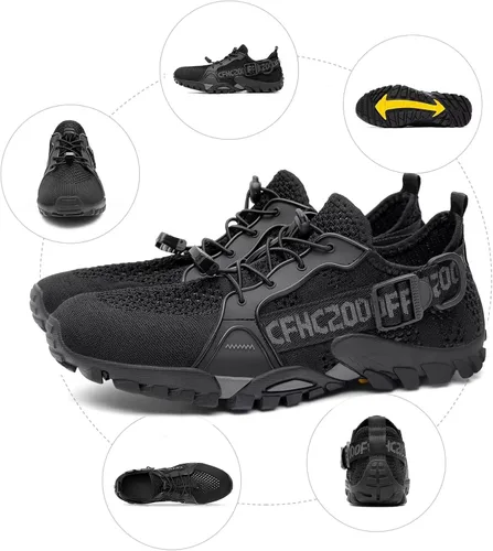 Vista 6 de SOBASO Zapatos de agua para mujeres y hombres, secado rápido, para natación, playa, zapatos acuáticos para deportes acuáticos, buceo, senderismo