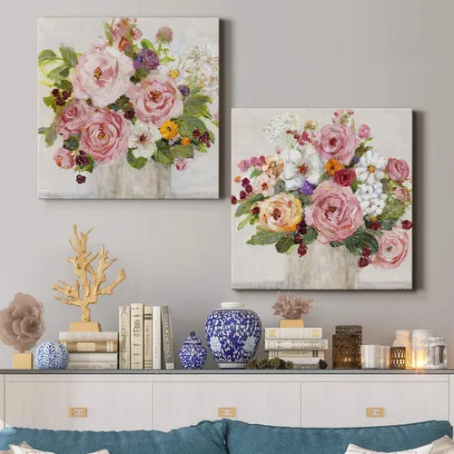 Vista 4 de Renditions Gallery Becoming Blush I - Arte de pared, decoración en lienzo de alta calidad con envoltura de galería, listo para colgar, 10 pulgadas