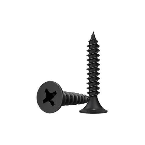 Vista 9 de Tornillos para madera negros #6 de 1-5/8 pulgadas, 100 unidades, tornillo autorroscante plano rápido Phillips, tornillos para paneles de yeso