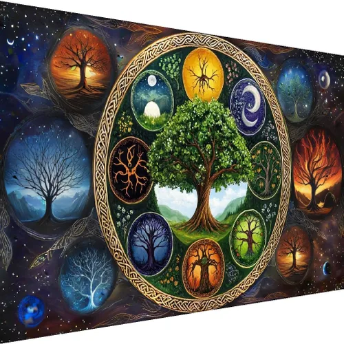Vista 12 de pchmcu Paquete de 3 Kits de Pintura de Diamantes Galaxia para Adultos, Pintura de Arte de Diamantes 5D, Bricolaje Taladro Completo Cristal Estrás