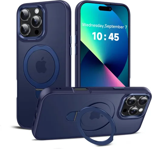 Vista 59 de LeYi Funda para iPhone 11 para MagSafe con soporte magnético, color negro