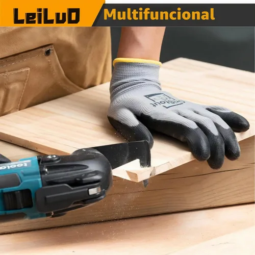 Vista 7 de LEILUO - Juego de 6 hojas para herramienta oscilante, para cortar paneles de yeso y múltiples materiales, accesorios universales para herramientas