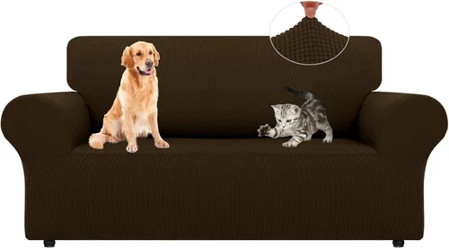 Vista 77 de LURKA Fundas elásticas para silla y sofá de 1 pieza, Fundas para sofá con protector elástico en la parte inferior para niños y perros