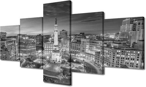 Vista 35 de Impresión fotográfica de paisajes oceánicos en blanco y negro, obra de arte en lienzo de paisaje marino, estirado y enmarcado, lienzo de ojo