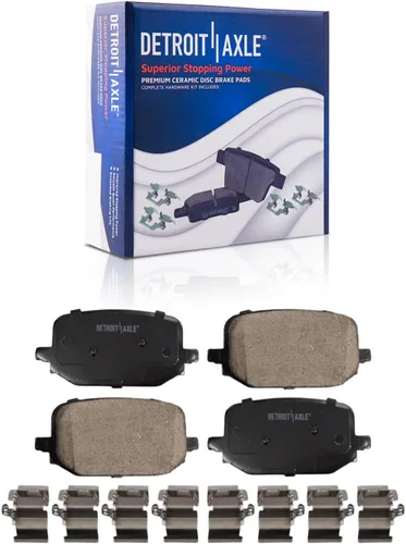 Vista 15 de Detroit Axle - Kit de freno trasero para Ford Fusion Lincoln MKZ Zephyr Mazda 6 Mercury Milan, repuesto de pastillas de freno de cerámica