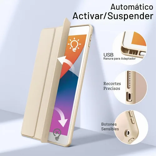 Vista 6 de JETech Funda para iPad de 9ª/8ª/7ª generación de 10.2", color beige