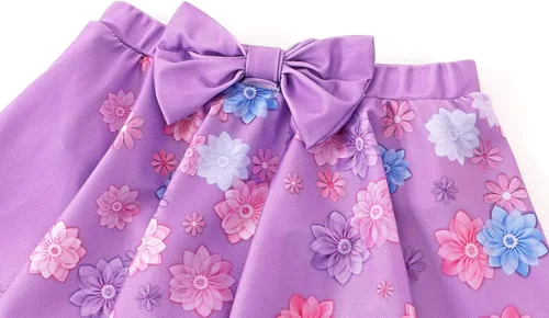Vista 5 de AmzApparel Encanto Mirabel - Traje de baño para niñas, Isabella, conjunto de bikini de 2 piezas