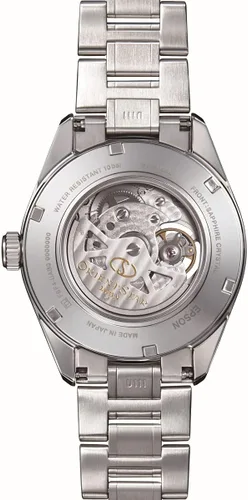 Vista 2 de ORIENT Reloj automático analógico para hombre con correa de acero inoxidable RE-AV0003L00B, Gris, Pulsera