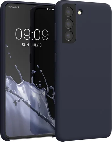 Vista 111 de kwmobile Funda compatible con Samsung Galaxy S9 - Funda de silicona TPU con acabado suave - Blue Reef
