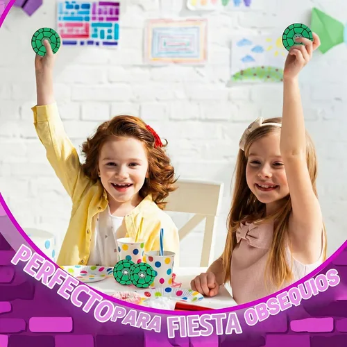 Vista 5 de Sotiff 24 piezas de tortuga verde Fidget Spinners a granel, mini juguetes