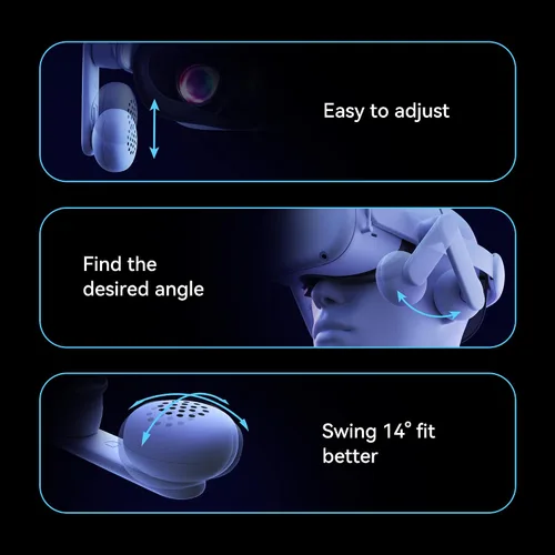 Vista 5 de KIWI design Correa de cabeza para auriculares compatible con accesorios Quest 2 correa de audio en la oreja Elite de repuesto para efectos de sonido