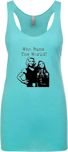 Vista 19 de Women's Graphic Racerback Tank Top, Gift for Her, Shirts with Sayings