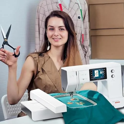 Vista 5 de Bernette Paquete de máquina de coser y bordar B79 con paquete de software avanzado