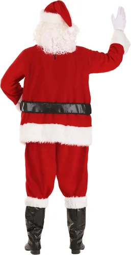 Vista 3 de Disfraz clásico de Papá Noel para adultos