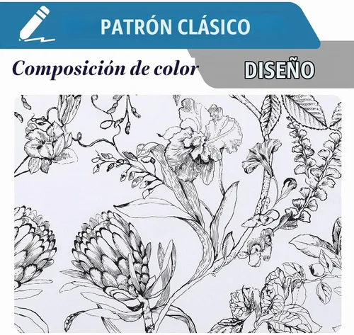 Vista 4 de H.VERSAILTEX Cortinas 100% de Opacidad para Sala de Estar Cortinas Opacas Florales de Camelia de 63 Pulgadas de Largo que Bloquean la Luz Cortinas
